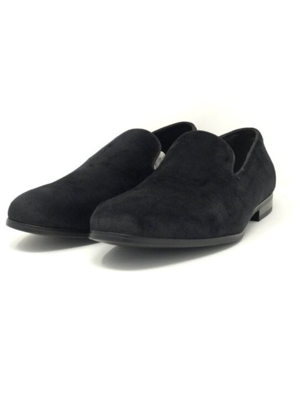 New Alfani Black Suede Slip-On Loafers Men’s 10.5M